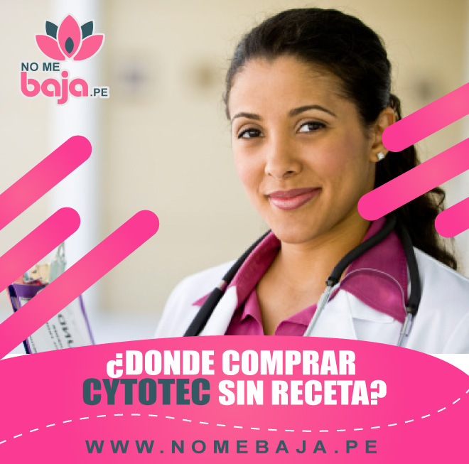 Se muestra en la imagen una doctora y debajo un titulo que dice : ¿Donde Comprar Cytotec sin Receta?