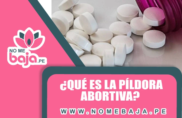 Se observa en la imagen varias pastillas y debajo un titulo que dice : ¿Qué es la píldora abortiva? 