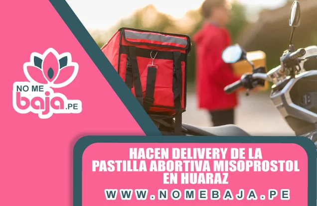 Se observa a un motorizado deliveryy un titulo que dice :  Hacen delivery de la pastilla abortiva misoprostol en Huaraz  nomebaja.pe