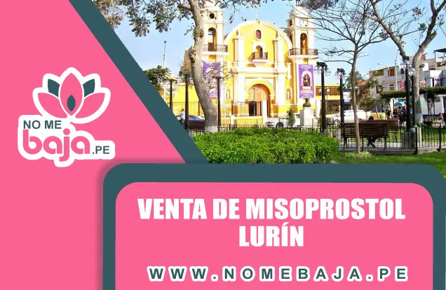 Se observa un parque en el distrito de Lurin y un titulo que dice : Venta de Misoprostol Lurín nomebaja.pe