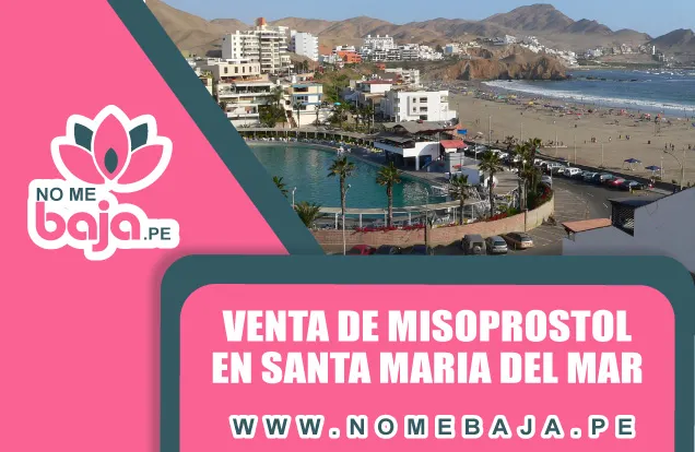 Se observa una playa y edificaciones en el distrito de Santa maria del mar y un titulo que dice : Venta de Misoprostol en Santa
                                        Maria del Mar nomebaja.pe
